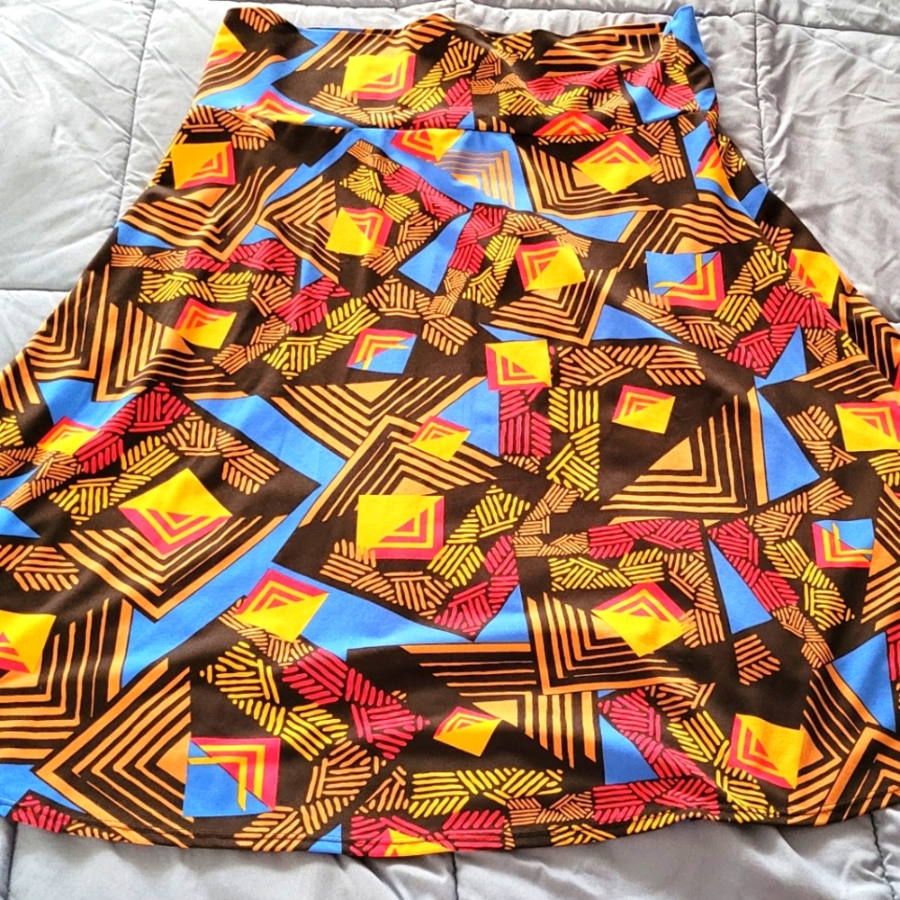African print skirt